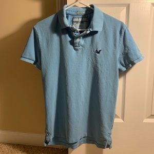 American Eagle polo. Light blue. Size small